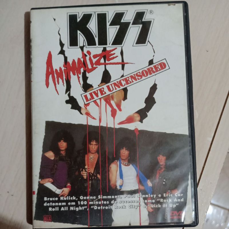 dvd Kiss animalize , desapego , ótimo estado .