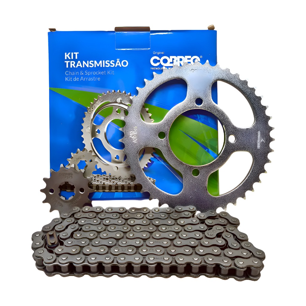 Kit Relação Transmissão Ybr 125/ Factor 125 2000/2016 Cobreq