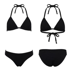 Biquíni cortininha Infantil Juvenil 2-12 anos Preto Rosa Verde Laranja com Protecão Sola rUV+