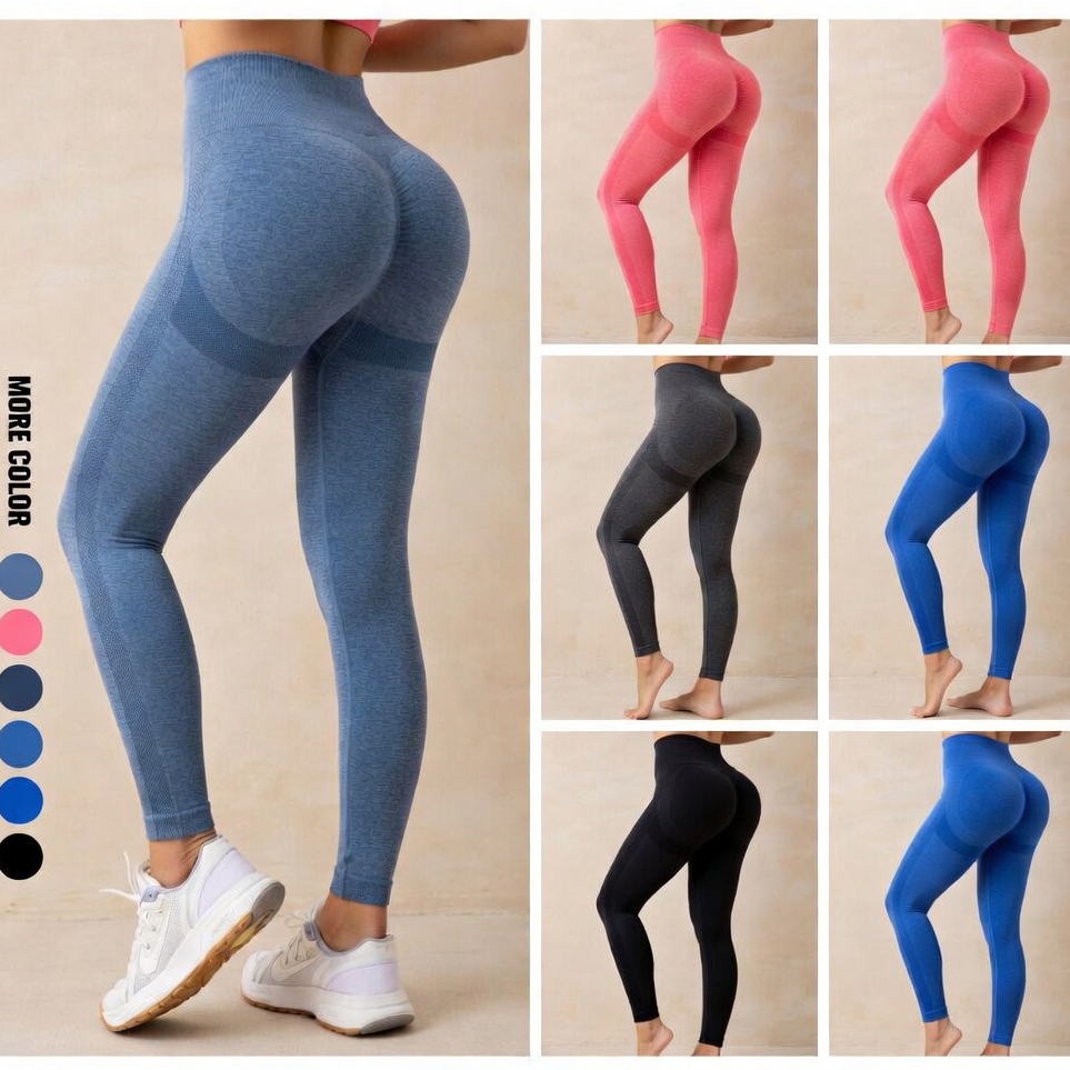 Calça Legging Levanta Bumbum Zero Transparência  Academia Yoga Cintura Alta