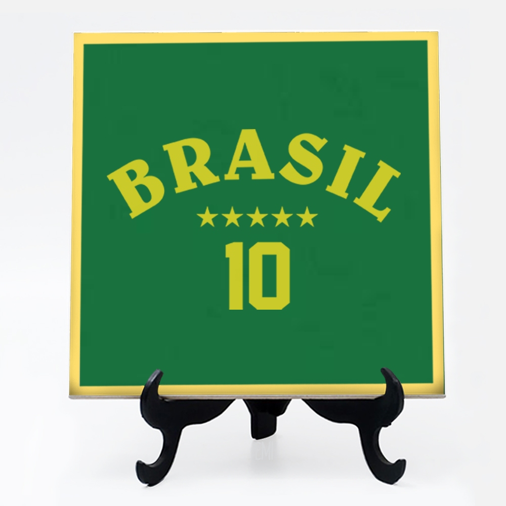Quadro azulejo Futebol Brasil Seleção Brasileira Brazil 26