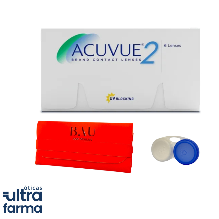 Lente De Contato Acuvue 2 - Acompanha estojo