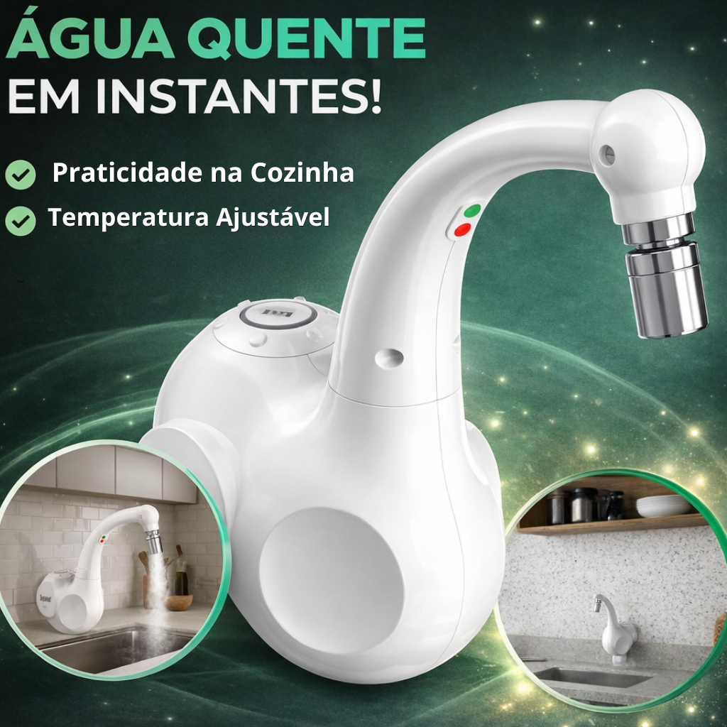 Torneira Elétrica Eletrônica Zagonel Lumen 5500w 220v Bica Giratória Parede Bancada — R$ 285,50 em Shopee