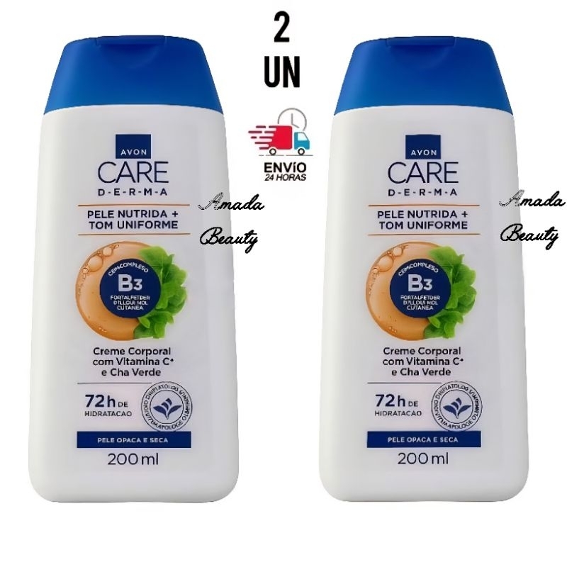 Kit 2 Avon Care Loção Corporal Uniformizadora de marcas 200ml Clareia + Uniformiza em Oferta na Shopee