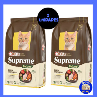 Kit 2 x Ração 10,1kg Quatree Supreme Gato Castrado Frango