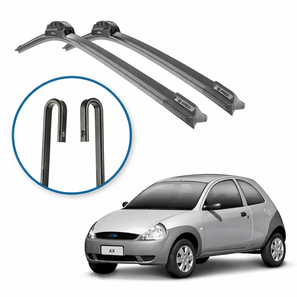 Palheta Limpador de Para-brisa Ford Ka 2002 a 2010 – Encaixe Perfeito, Alta Durabilidade e Limpeza Eficiente
