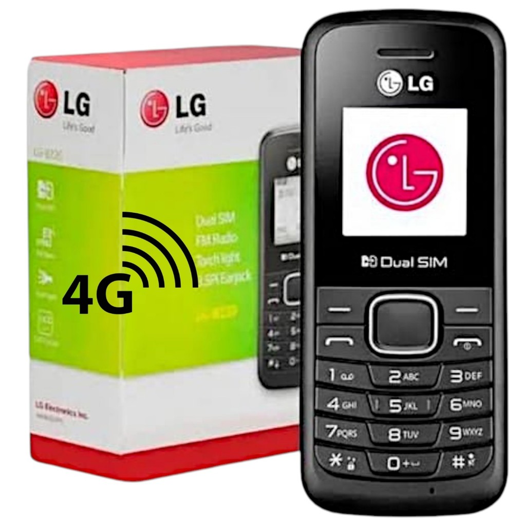 Celular de Idoso LG B220 4g Simples Dual Chip Lanterna Rádio FM de botão para Idoso