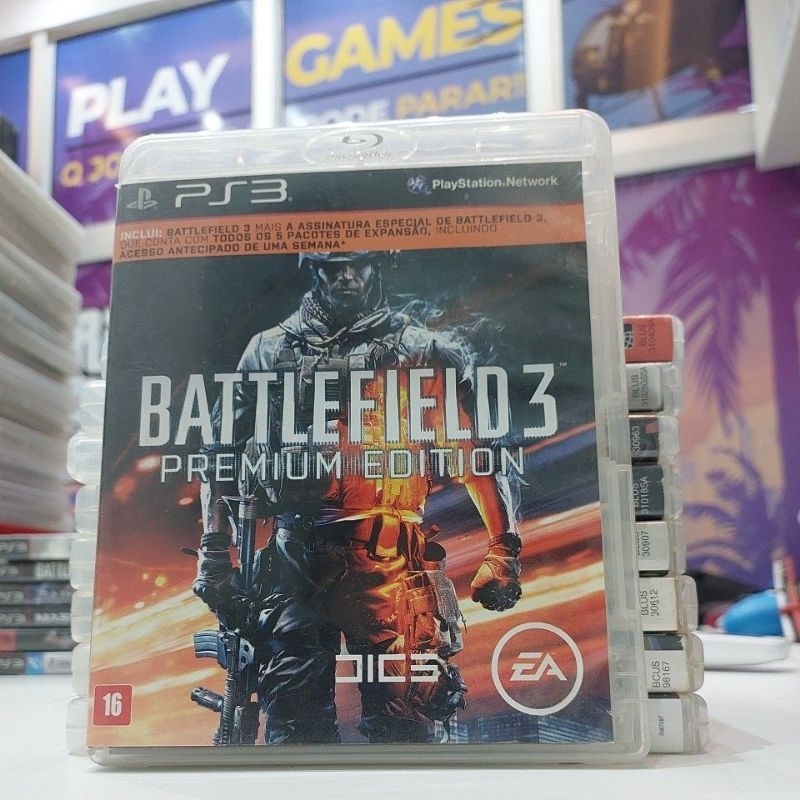 ✅️ JOGO PS3 BATTLEFIELD 3 PREMIUM EDITION MÍDIA FÍSICA ‼️
