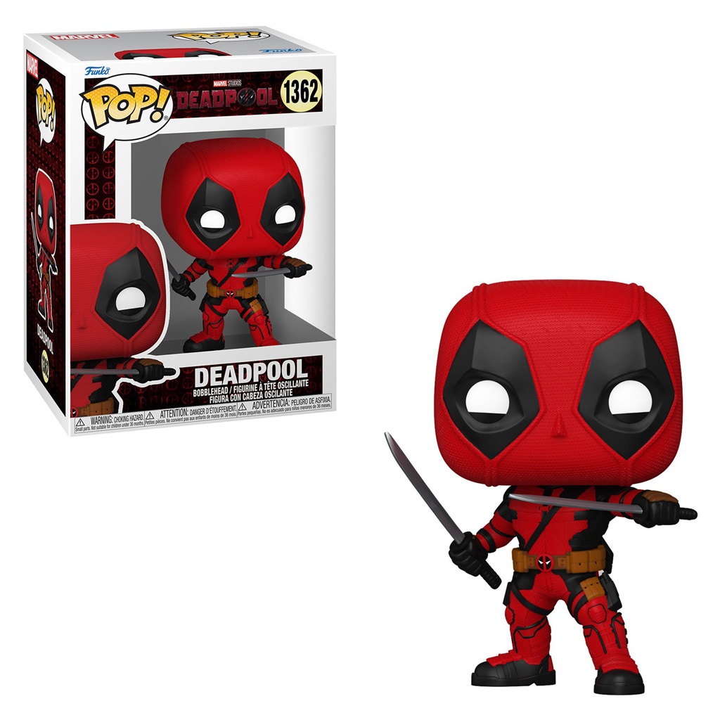 FUNKO POP MARVEL DEADPOOL 3 DEADPOOL 1362 NOVO ORIGINAL