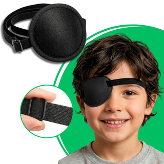 Tapa Olho Preguiçoso Oclusor Estrabismo Ambliopia Tampão Infantil Confortável Tratamento Visual
