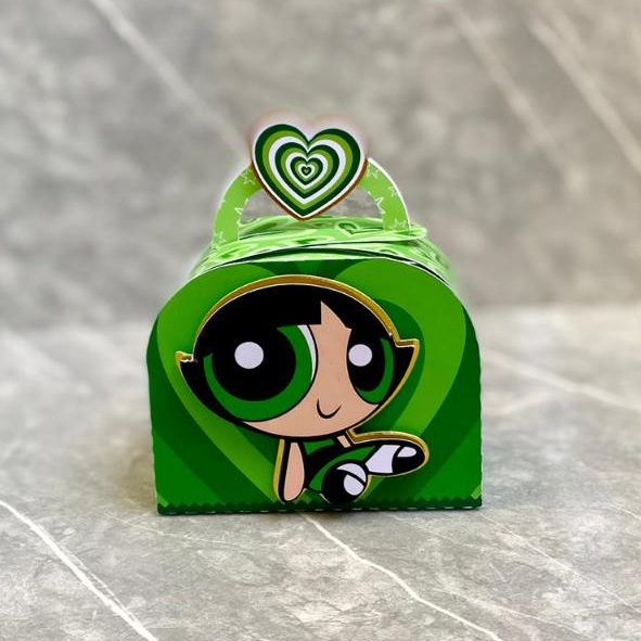 Caixa Maletinha Semi Luxo DOCINHO MENINAS SUPER PODEROSA - Lembrancinhas / Personalizados / Mimos