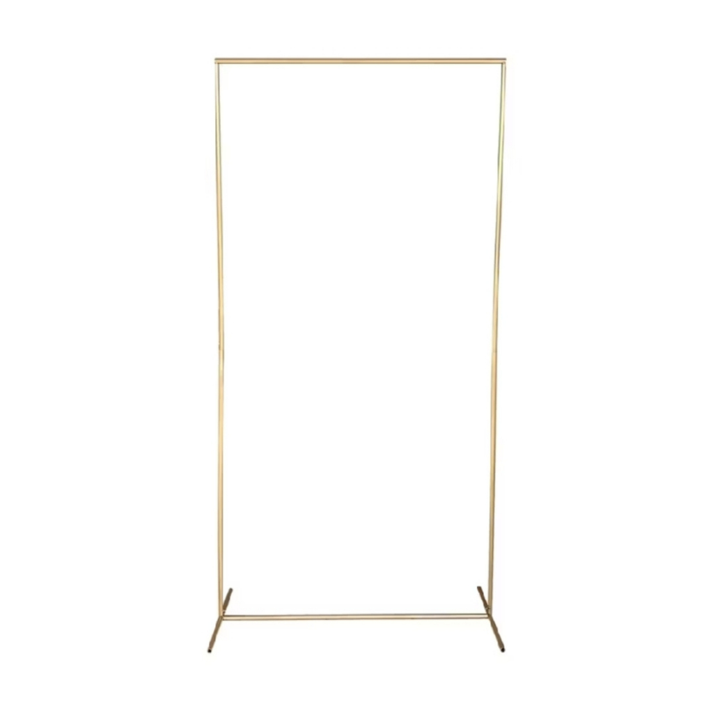 Arco Retangular Desmontavel Dourado