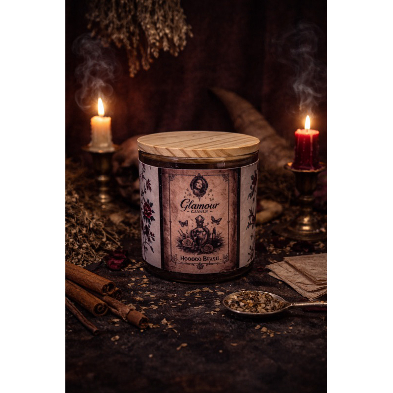 Glamour Fixed Candle Hoodoo Vela Feitiço Beleza Encanto Pessoal Atração Charme Ritual Espiritual
