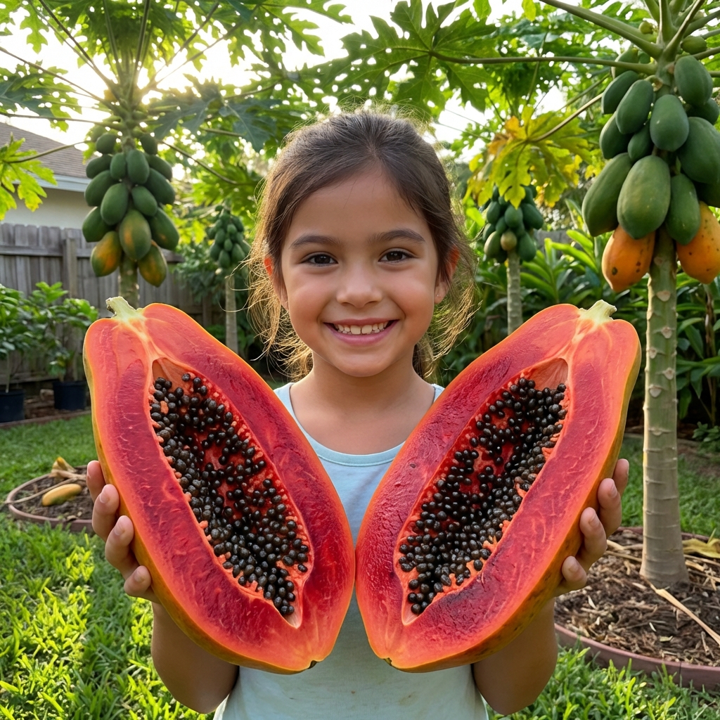 sementes de Mamão Papaya Vermelho mamao Super Doce Premium Alta Produção