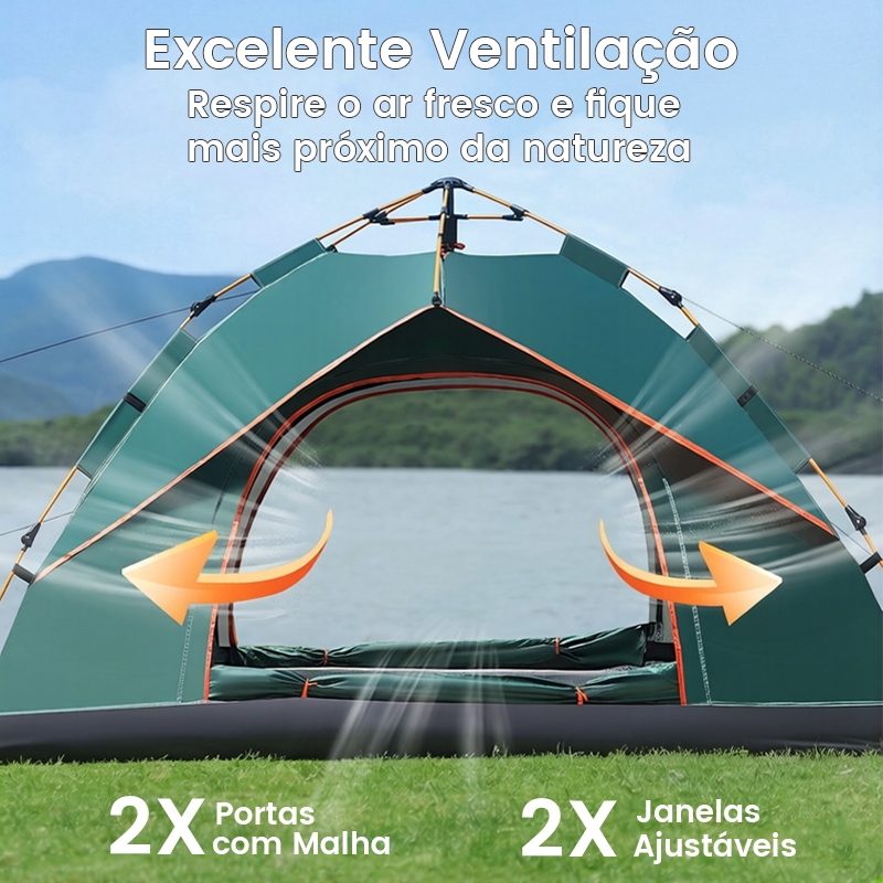 Barraca Camping De 4 Pessoas A Prova D'agua Dois Andares cabana de acampamento210*200*135cm