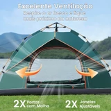 Barraca de camping para 4 pessoas