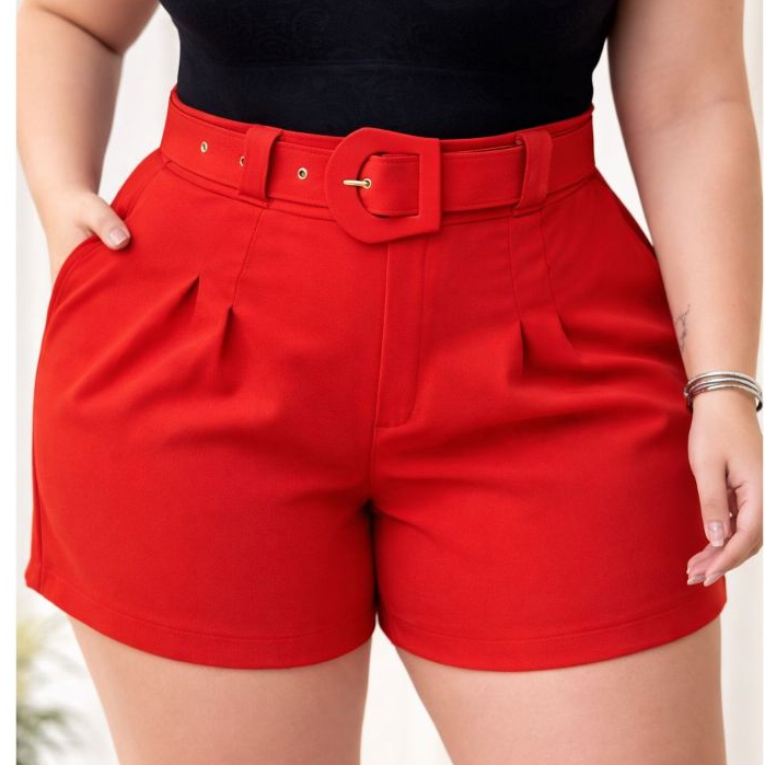 Bermuda Alfaiataria Feminino Plus size short Alfaiataria Feminino Verão