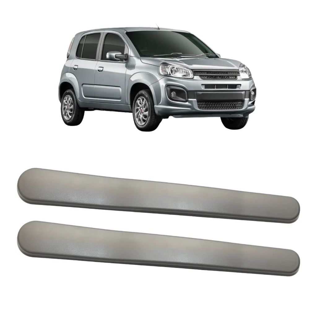 Moldura Puxador elétrica Uno 2 Portas Vivace 2011 a 2015 Cinza