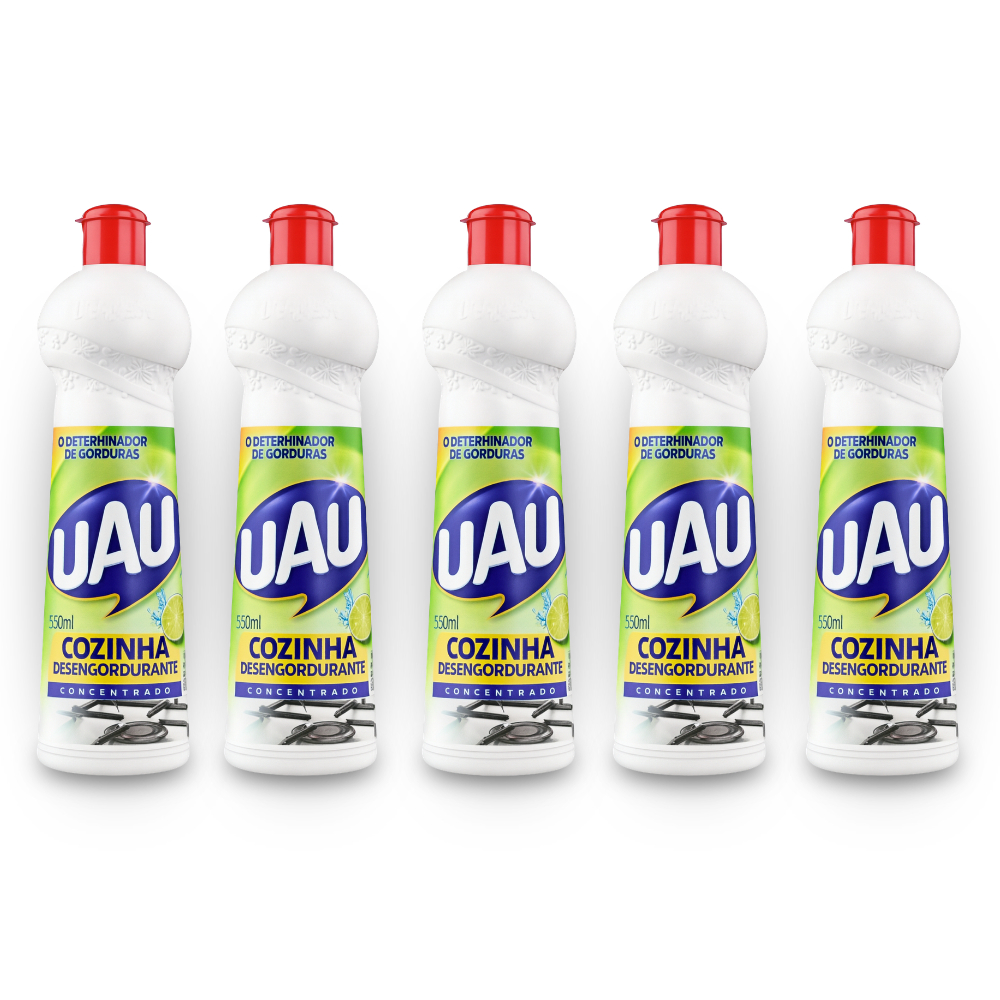 KIT DESENGORDURANTE UAU DE LIMAO - 500ML LIMPEZA PESADA E ALTO PODER DESENGORDURANTE