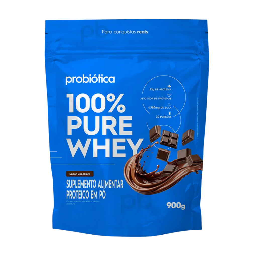 Whey Protein 100% Pure Whey (Refil) - 900g - Probiótica