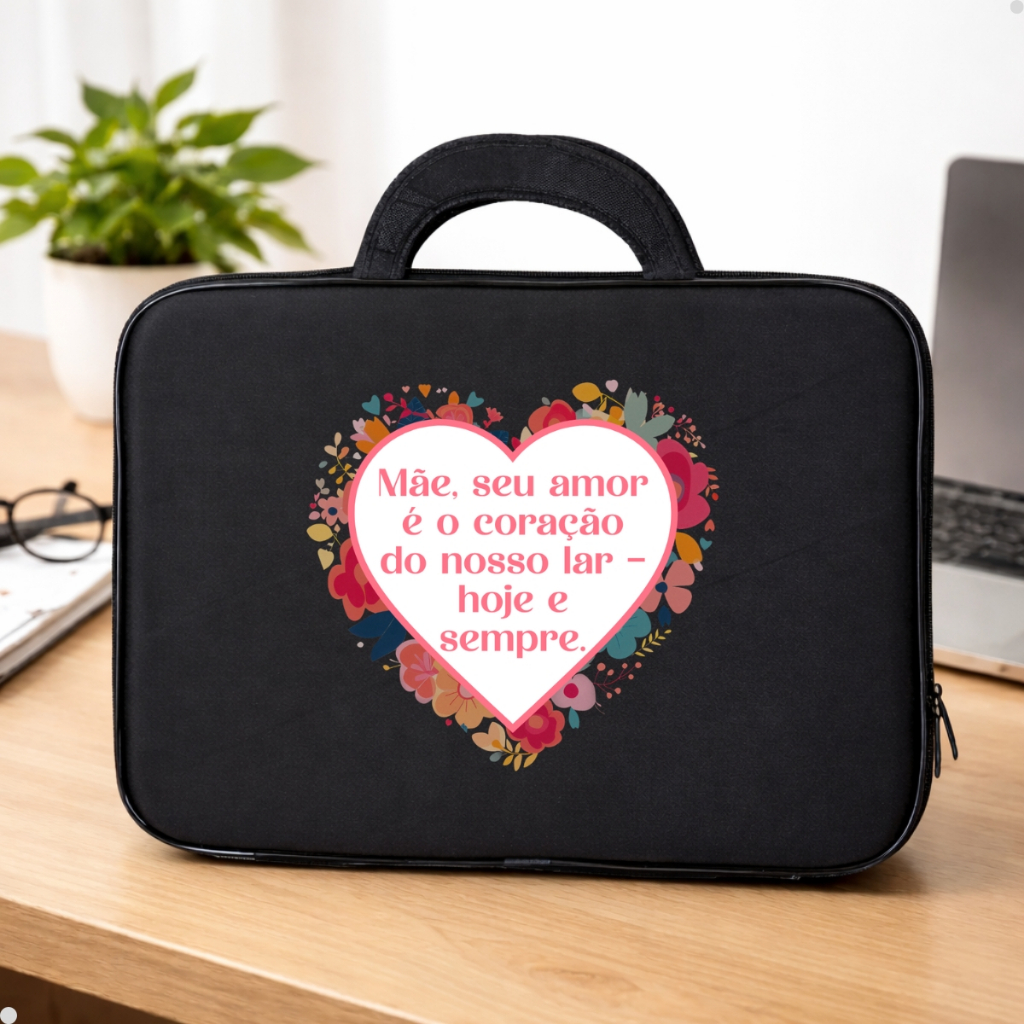 Bolsa Portátil Notebook Protetora Sofisticada Fechamento Seguro