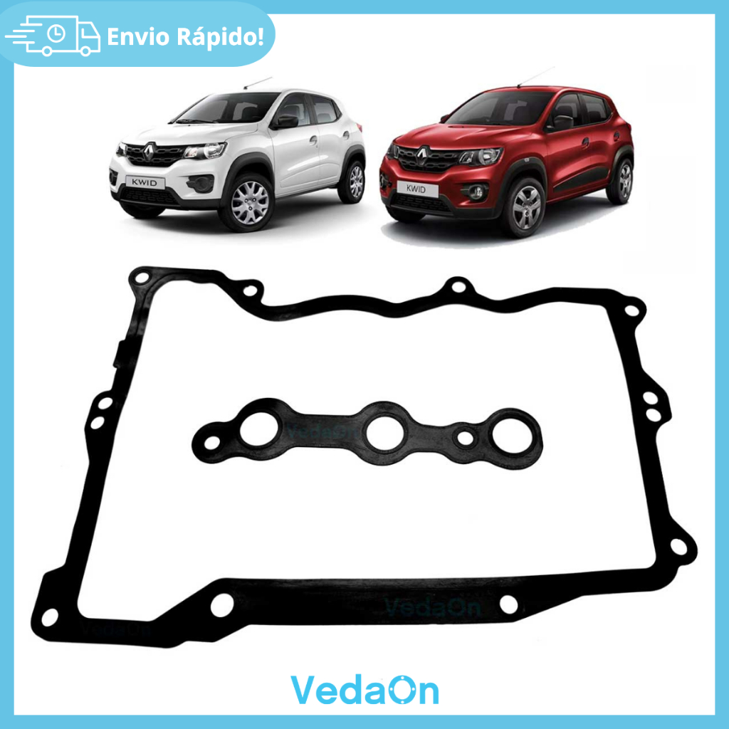 Kit Junta Tampa Válvulas Kwid 1.0 12v 3 Cilindros - Borracha