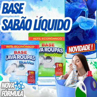 Base Sabão Líquido Faz 10L e 20L Lava Roupas Sucroquimica - Tipo Azul MOMO MULTIAÇÃO e Ve…
