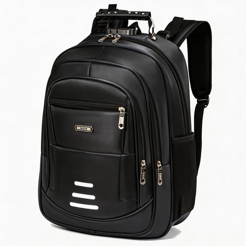 Mochila universitária com compartimentos, comporta um laptop de 17 polegadas, acolchoada, reforçada e durável.-1112