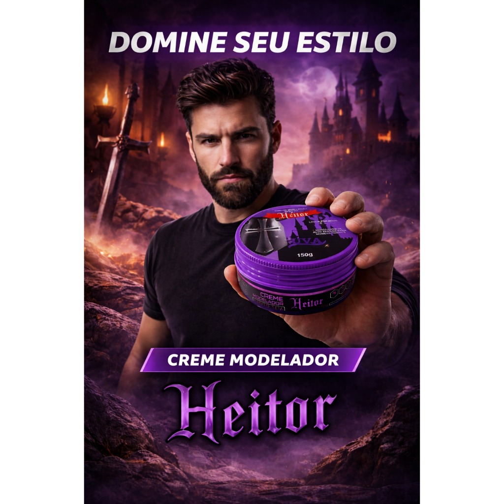 Pomada modeladora de uva Heitor 150g