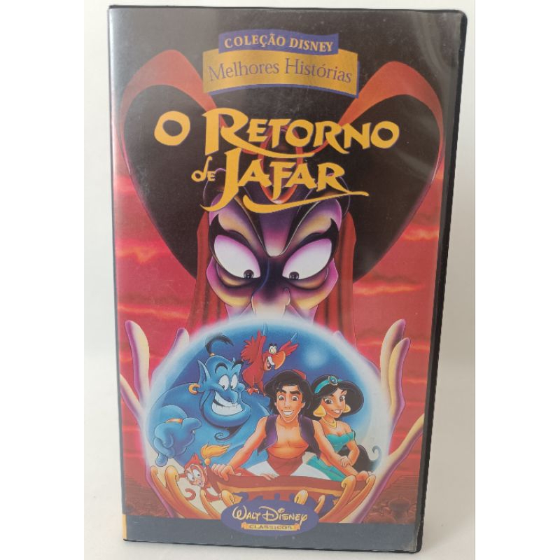 VHS O Retorno de Jafar Coleção Disney Melhores Histórias Dublado filme desenho infantil clássico colecionador