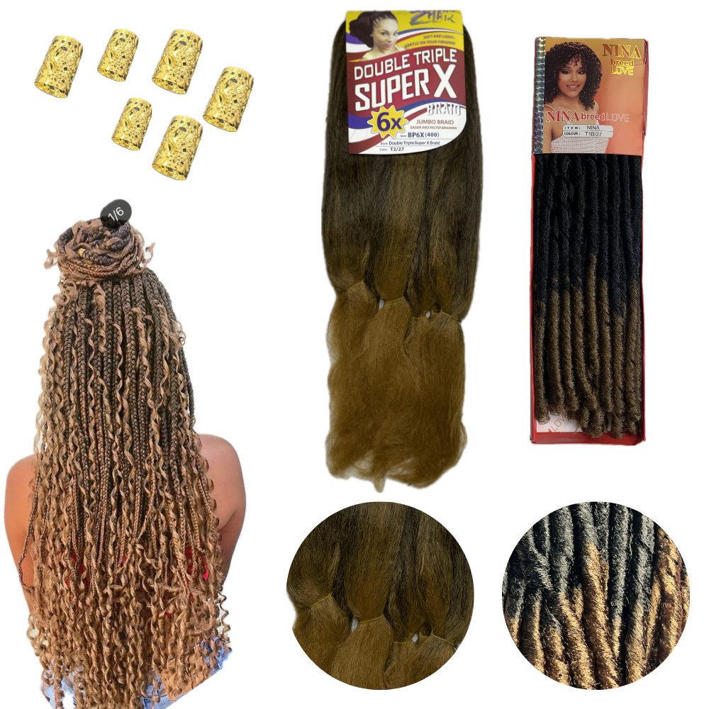 Kit Gypsy Fibra Jumbo + Nina Softex para Tranças e Penteados Promoção