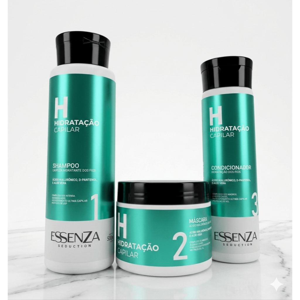 Kit Capilar Hidratação Avançada Essenza 3 Passos