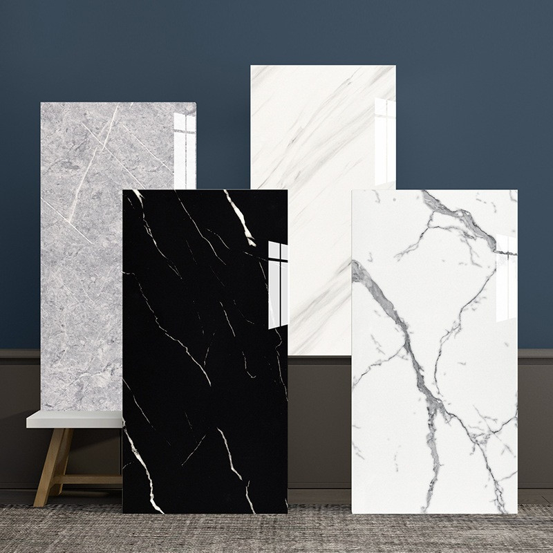 Kit 10 Placas Adesivas Efeito Mármore 30x60cm | Decoração para Parede, Cozinha e Banheiro, Impermeável e Resistente