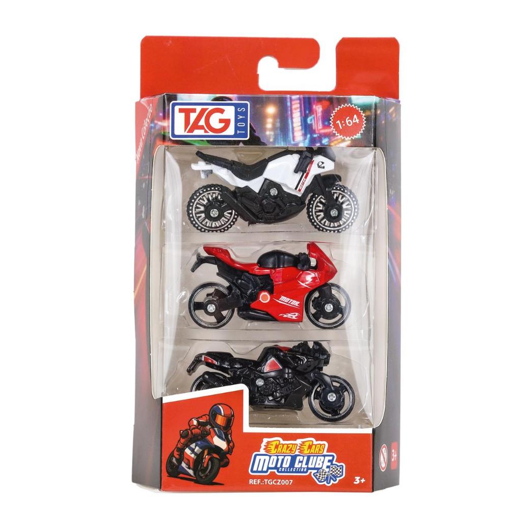 Moto De Ferro Colecionável 1:64 Com 3 Tgcz007