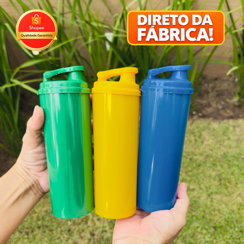 40 unidades copo long drink com tampa squeeze 330ml