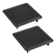 Par De Arandela Quadrada Preta Permak 6" Para Auto Falante