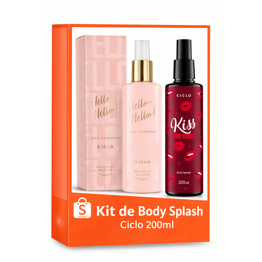 Kit Body Splash Hello Hello + Kiss You More Ciclo Cosméticos Original 200ml Oferta