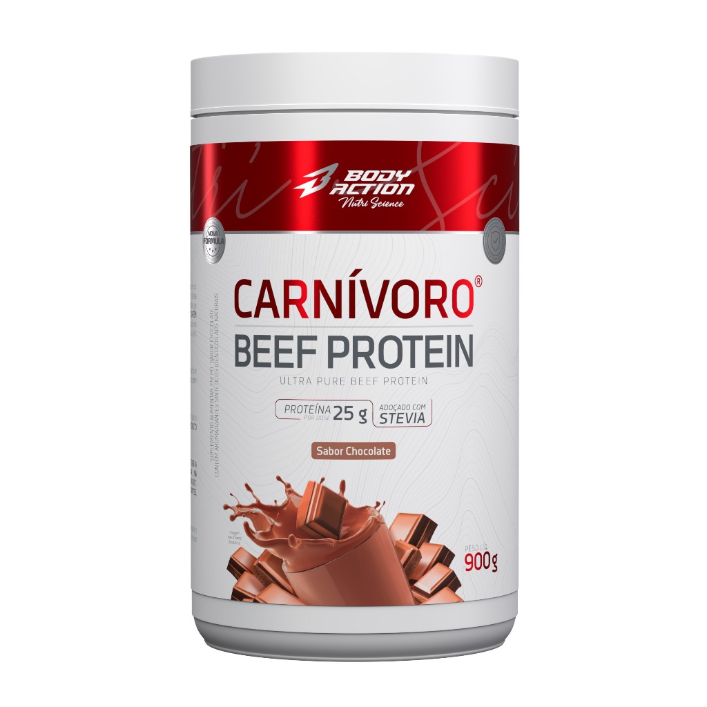 Carnívoro Beef Protein Proteína da Carne 900g Bodyaction