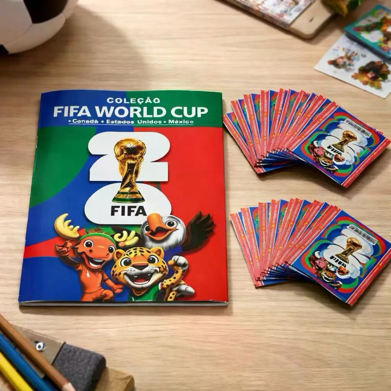ÁLBUM COPA DO MUNDO 2026 FIFA WORLD CUP álbum + figurinhas alto colante Diversão garantida