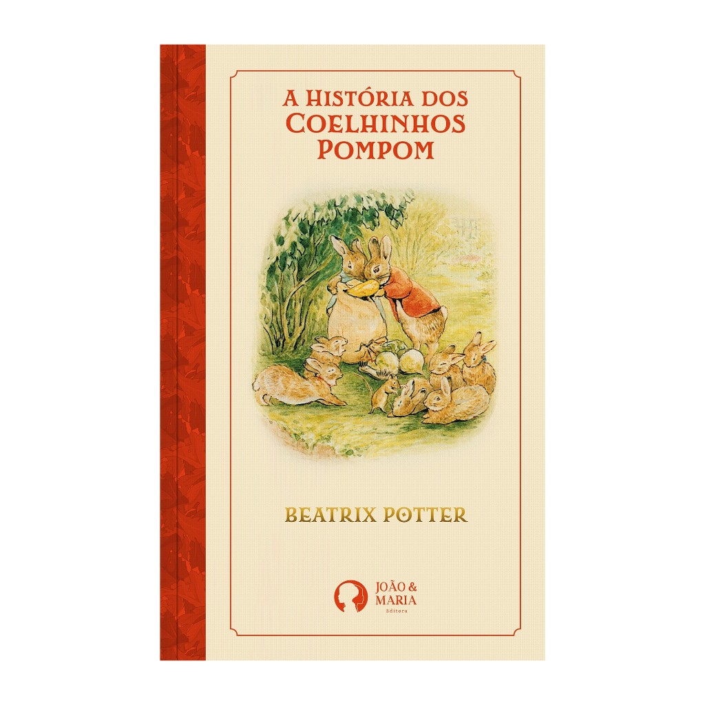 Livro Coelhinhos Pompom Beatrix Potter Clássico Infantil Coleção Peter Rabbit Edição Especial Texturizada Presente