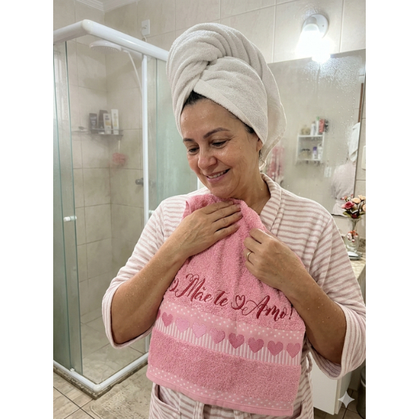 Olinda toalha de banho Amare personalizada com bordado do nome em Oferta na Shopee
