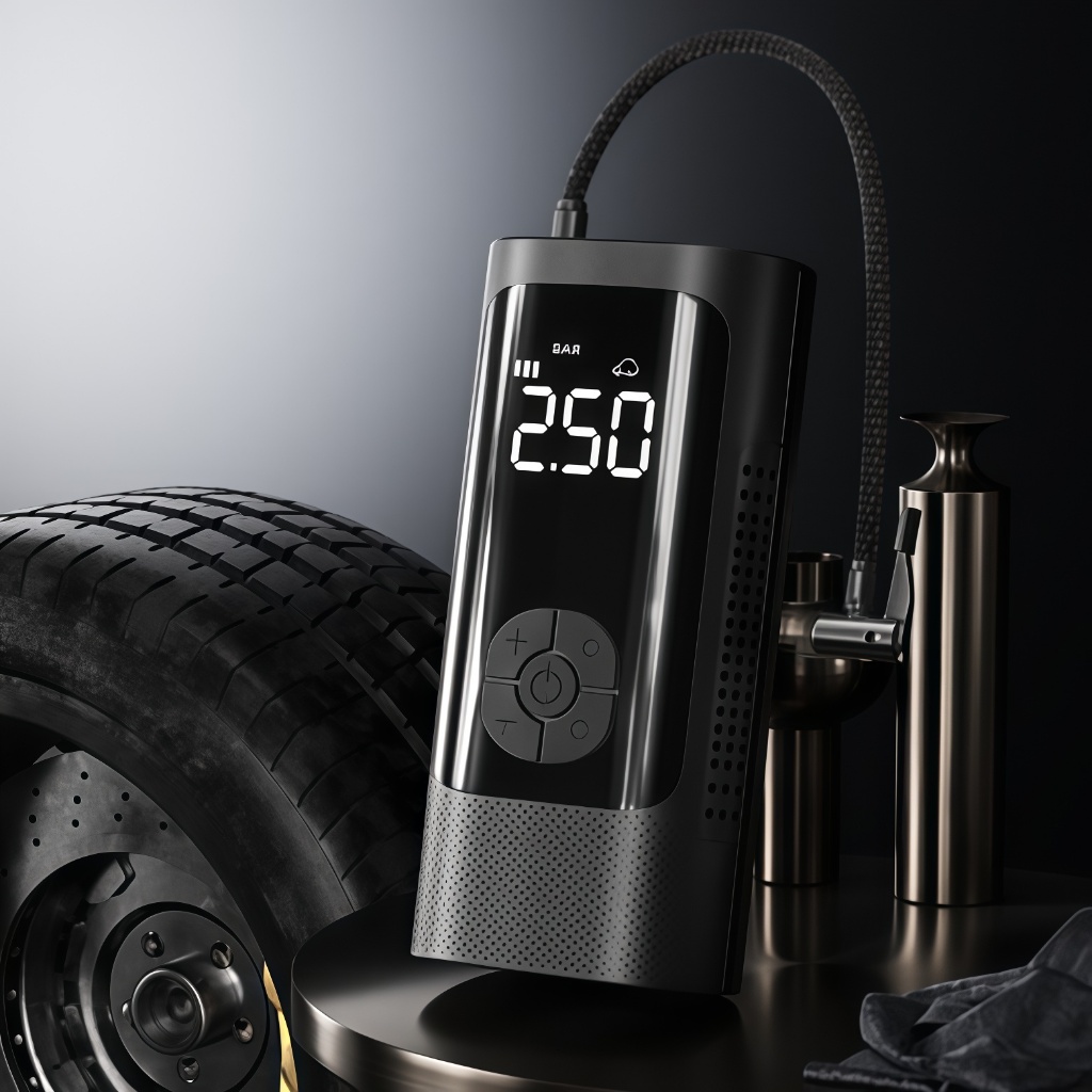 Carro Pneu Inflator Bomba Ar Elétrica Mini Portátil Sem Fio Compressor Para Motocicleta Bicicleta-M6