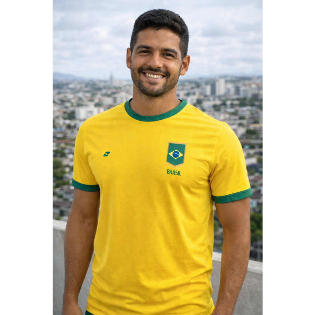 Camiseta Seleção Brasileira Copa Do Mundo Camisa Torcida do Hexa Direita Brasil