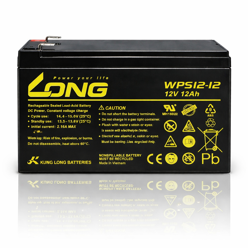Batter1a 12Ah 12V - Ideal para Alarmes, CFTV, Nobreak (UPS), Luz de Emergência, Energ!a para acampamentos