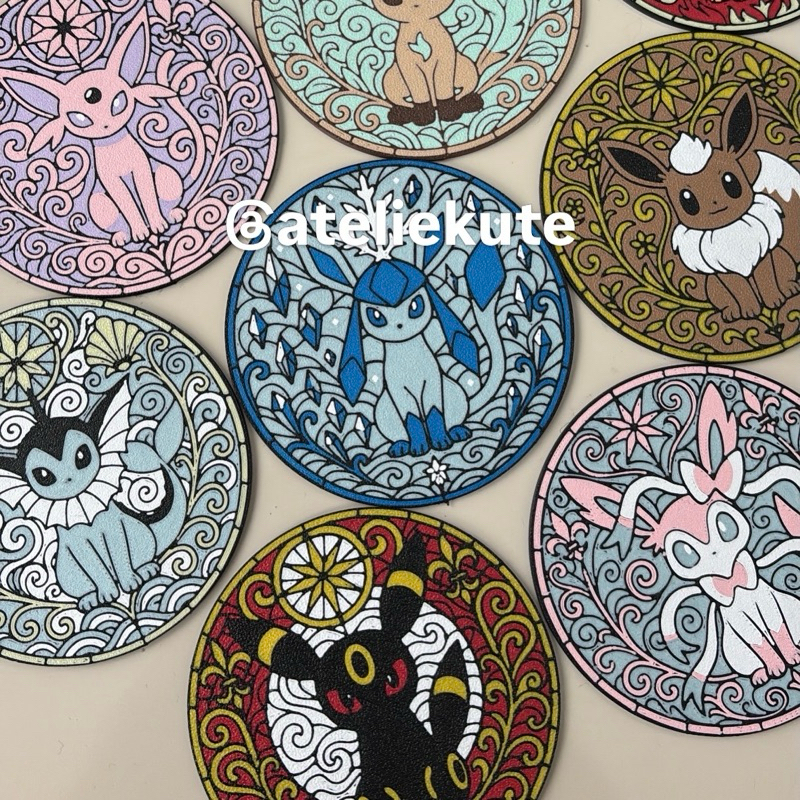 Porta Copos Pokémon Eevee Vaporeon Jolteon Flareon Espeon Umbreon Leafeon Glaceon Sylveon
