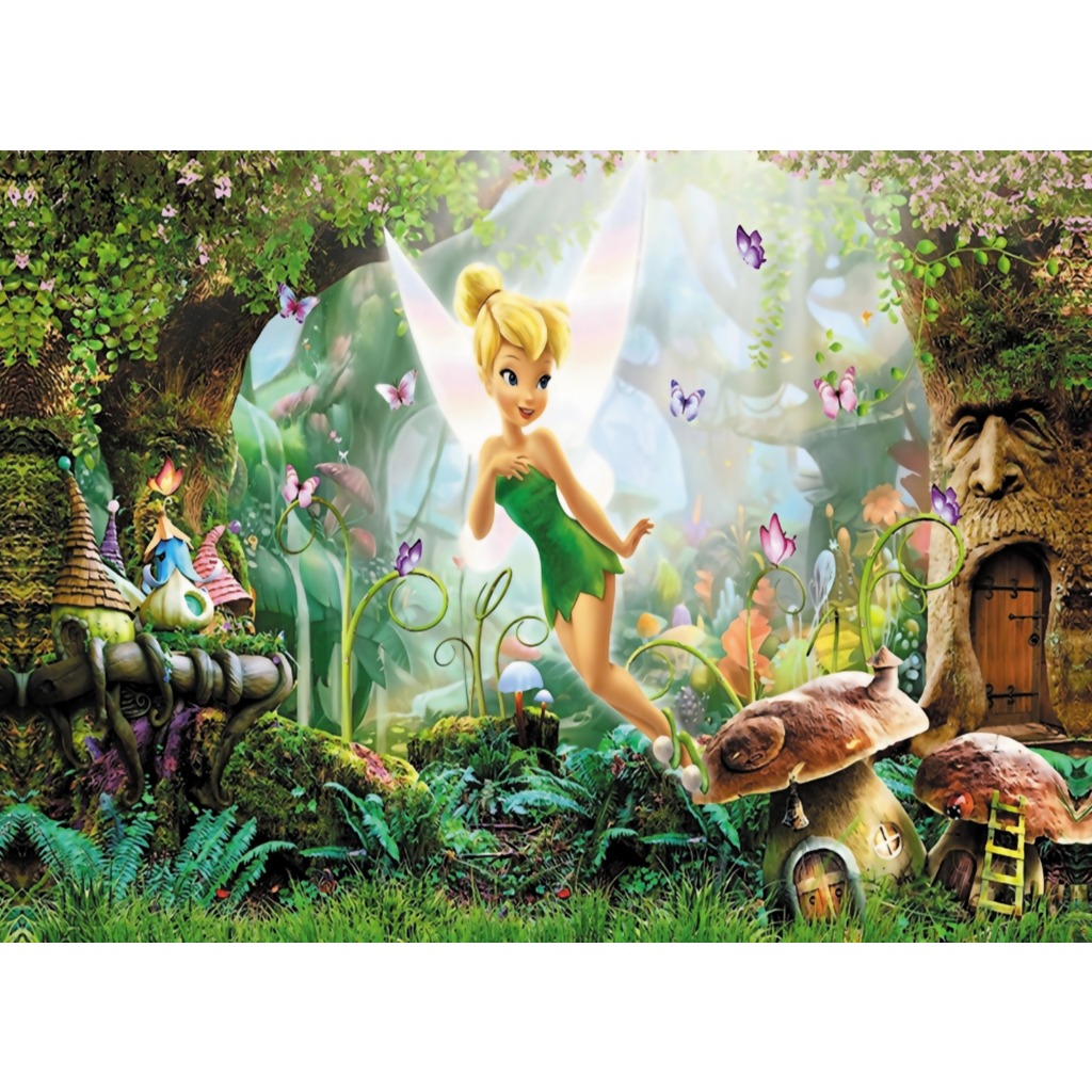 Painel Decorativo Sininho (Tinker Bell) de Cetim Grande 1,40x1,00m | Alta Definição | Não Desbota | Acabamento Costurado