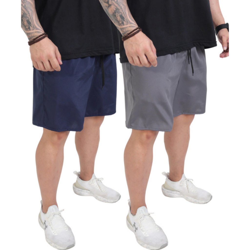 Kit 2 Bermudas Dry Fit Masculina Academia Treino Musculação Short Fitness Esportivo Corrida Premium Dia dos Namorados
