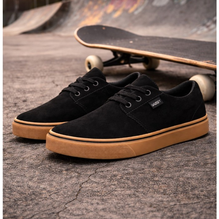Tênis Skate Skatista Masculino Feminino Camurça Preto Oadsey em Oferta na Shopee