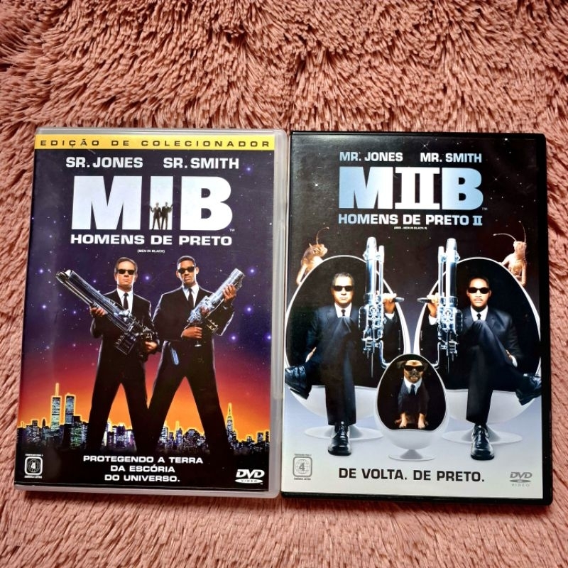 Lote 2 Dvds Coleção MIB - Homens de Preto 1 & 2 (Men In Black, Will Smith, Tommy Lee Jones)