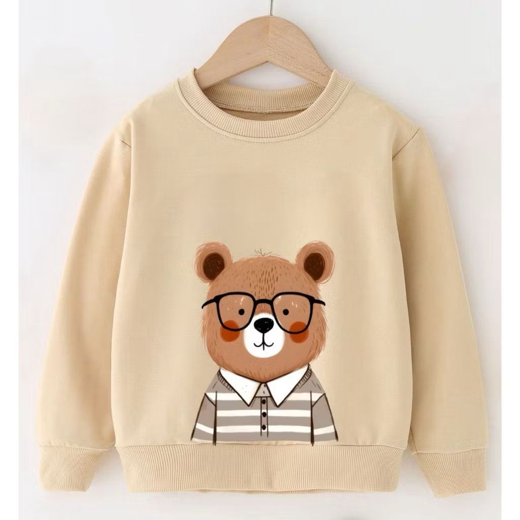 MOLETOM URSINHO INFANTIL MENINIO FEITO DE ALGODÃO PREMIUM